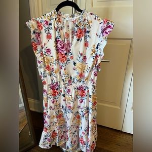 THML white and floral dress
